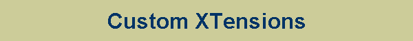 Custom XTensions